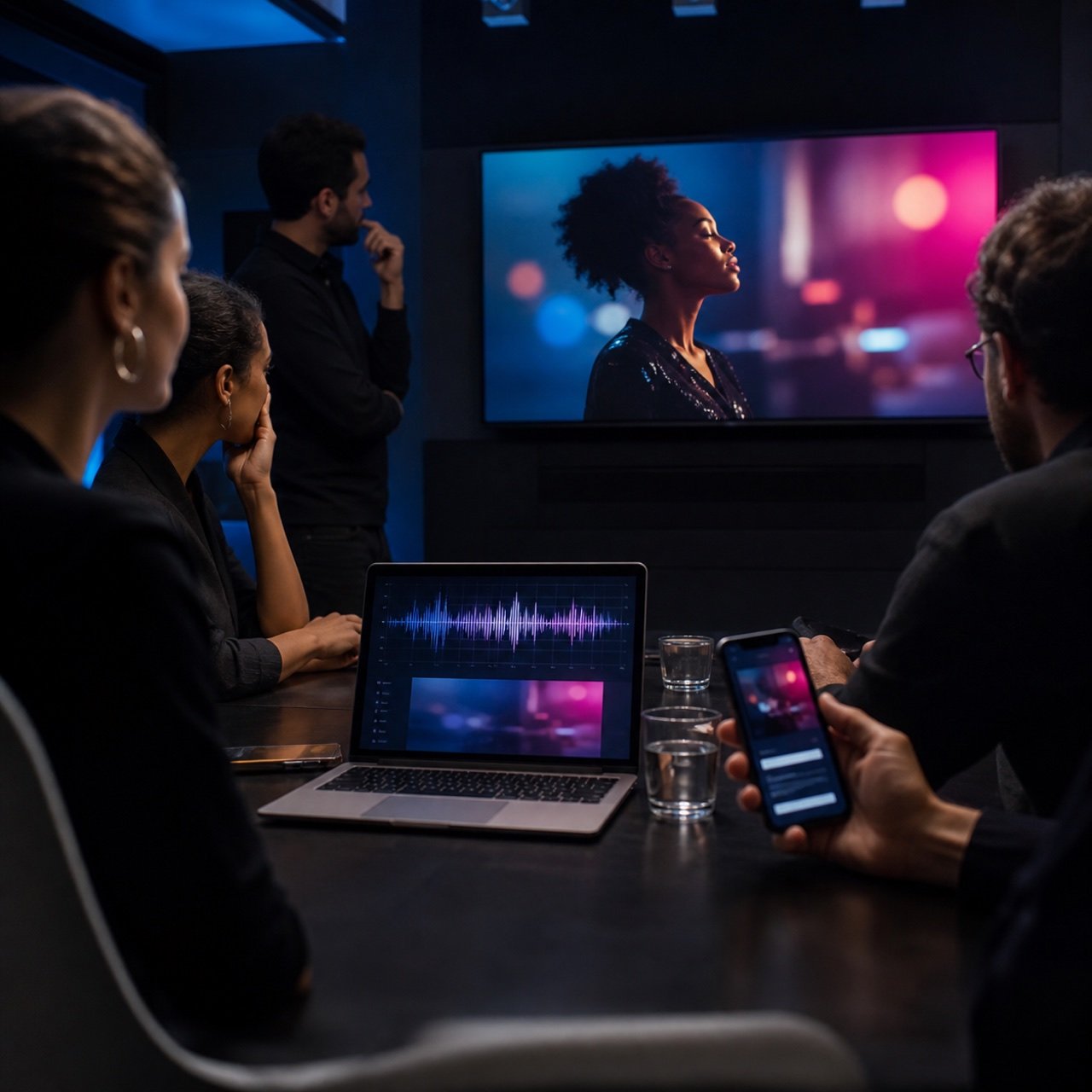 Equipe conectando campanha de rádio, TV e jornada digital