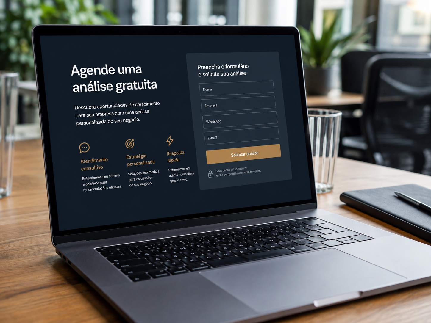 Formulário ou WhatsApp