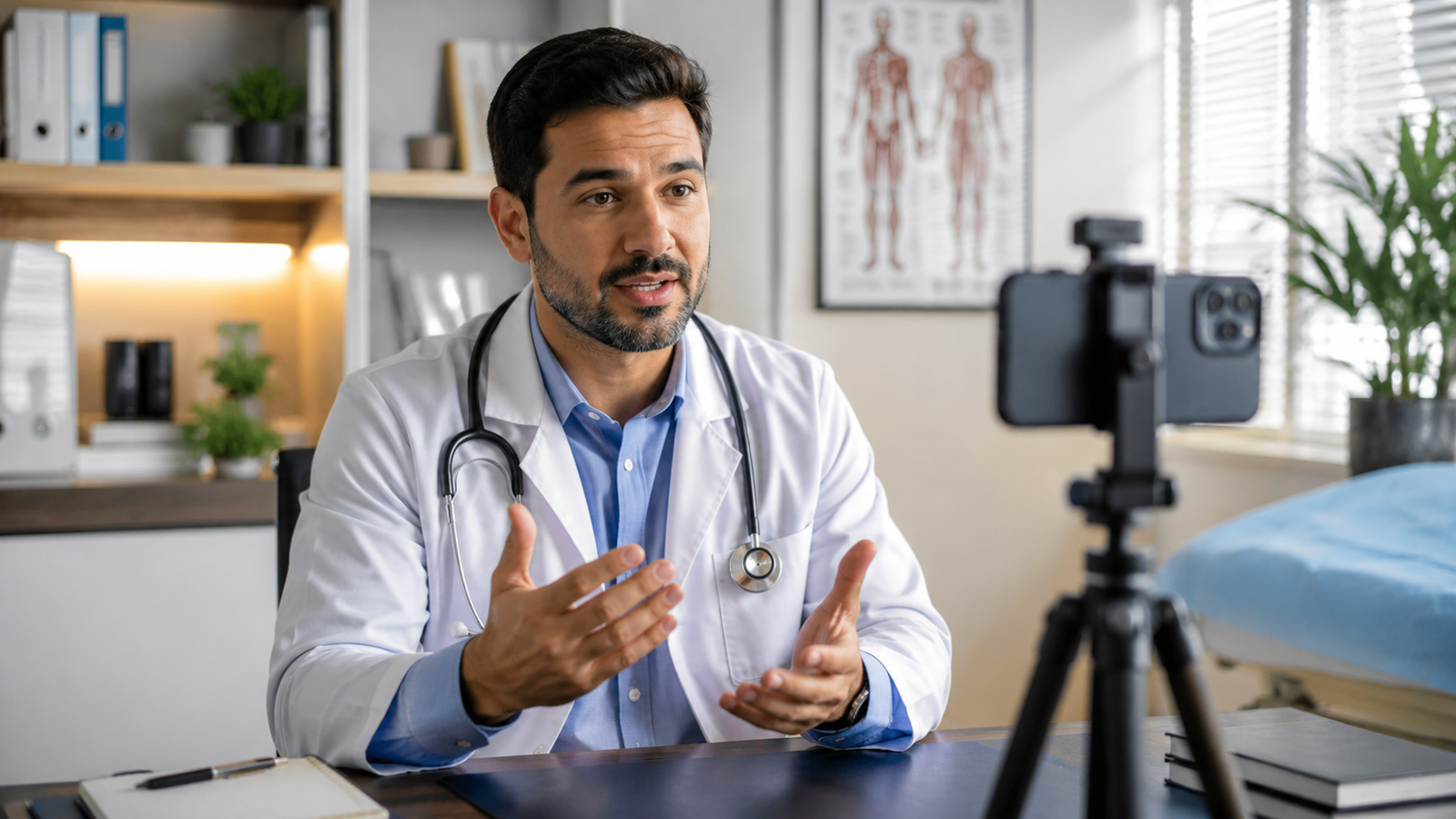 Como médicos podem gravar conteúdo para redes sociais sem perder a naturalidade diante da câmera